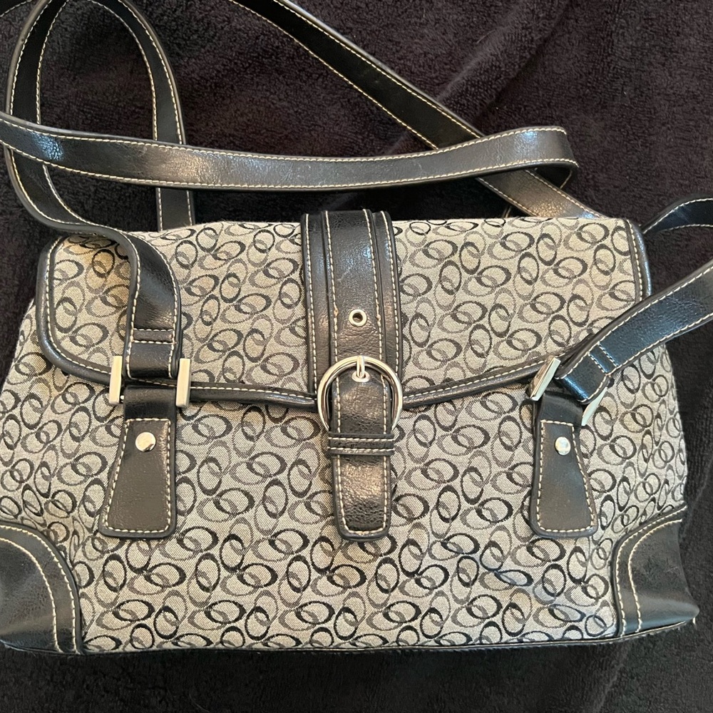 Stylish Black and Gray Women's Bag
